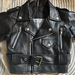 Toddler Leather Motorcycle Jacket